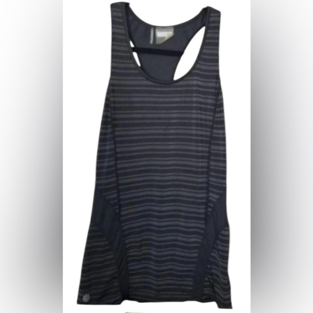 Athleta Active wear women’s small black and gray scoop neck Racerback tank top